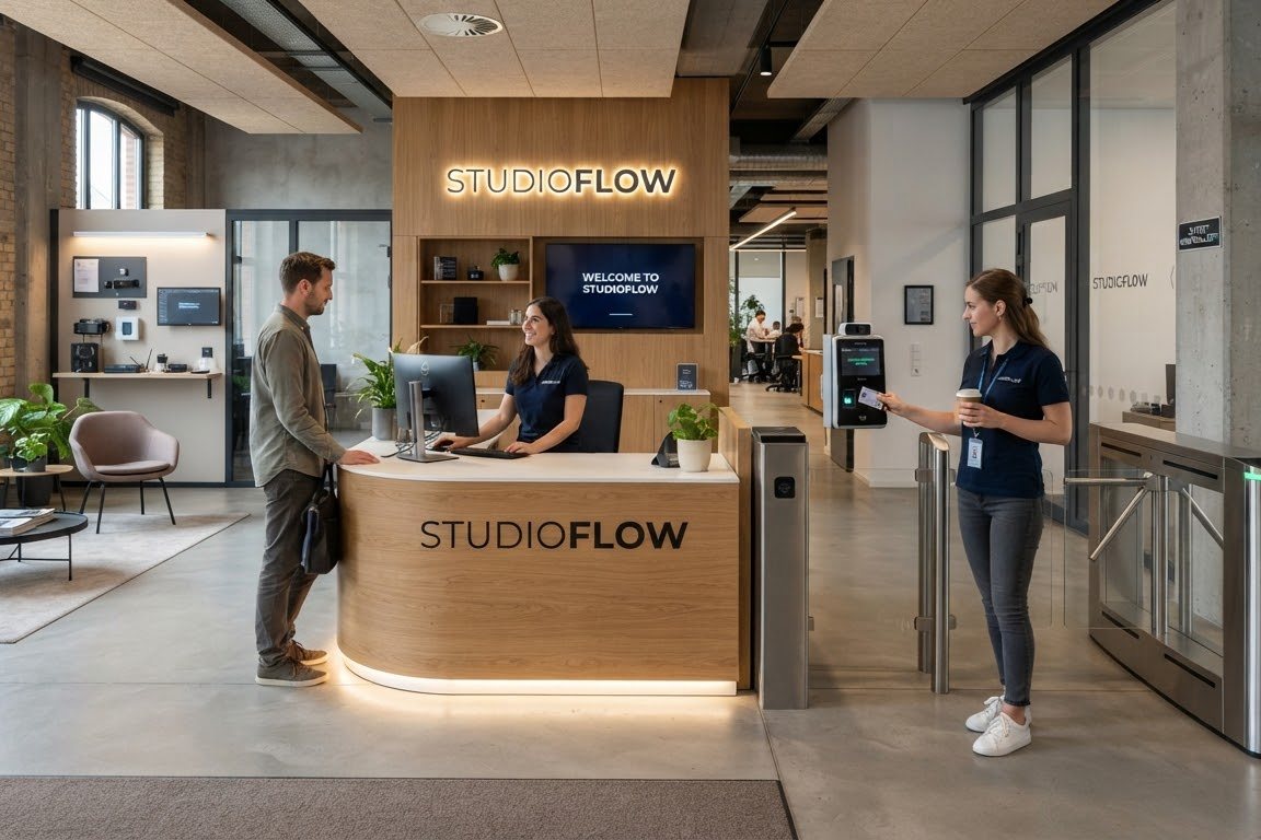 Symbolgrafik: Zutritt, Kasse und Kundendaten prüfen